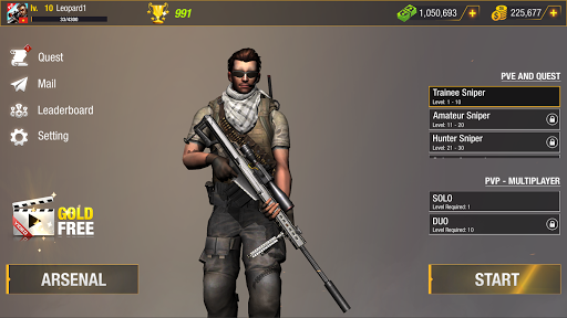 Sniper Warrior: PvP Sniper - Action - games