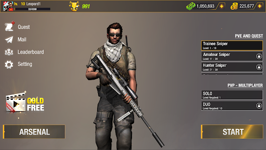 Sniper Warrior: Online PvP Sniper MOD APK (Unlimited Ammo) 4