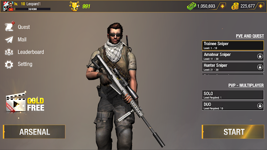 Sniper Warrior: PvP Sniper
