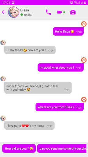 Fake chat with ElSsa : prank Mod2