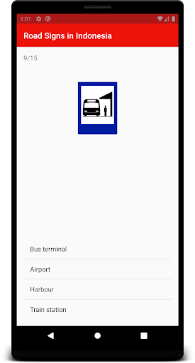Android application Road Signs in Indonesia screenshort