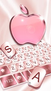 Rose Gold Keyboard for Phone8 2