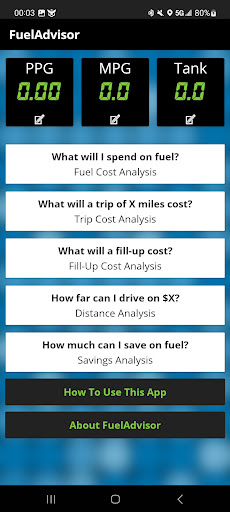 Android application FuelAdvisor 2 screenshort