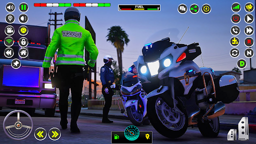 US Police Bike Chase Games 3D screenshot 18