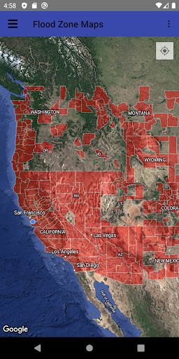 Android application Flood Maps & ZDs screenshort