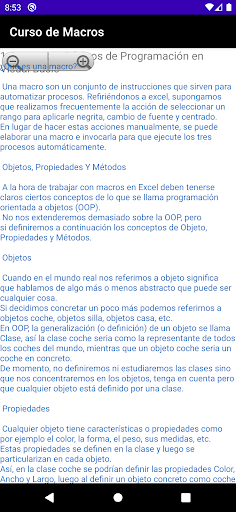 Aprende macros Screen 3