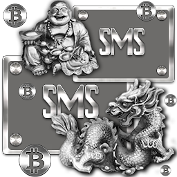 图标图片“Silver Lucky Sharm Go SMS them”