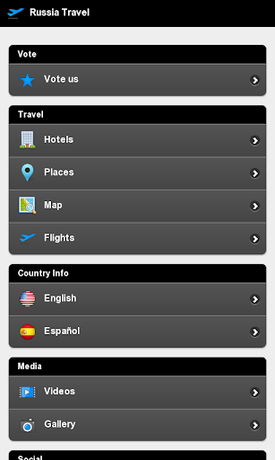 Android application Russia Travel screenshort