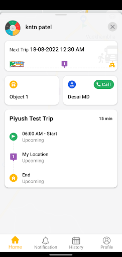 Android application Falcon Parent screenshort
