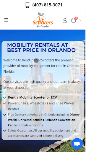 Android application RentOrlandoScooters screenshort