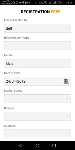Android application PARINAYAM screenshort