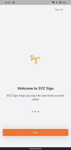Android application SYZ Sign screenshort