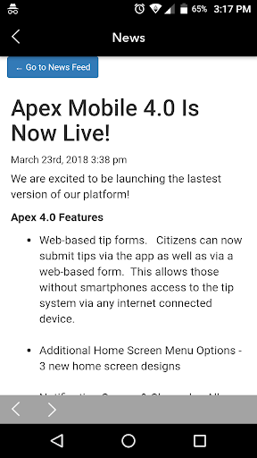 Apex Mobile Preview Screen 2