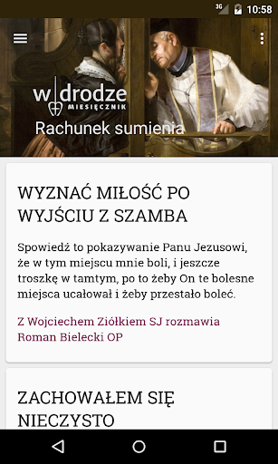 Android application Rachunek sumienia screenshort
