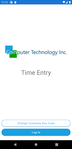 Android application CTI Time Entry screenshort