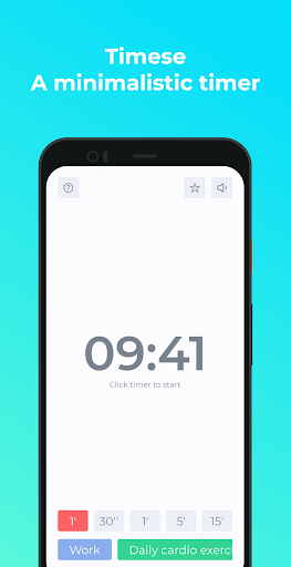 Android application Timese - A minimalistic timer screenshort