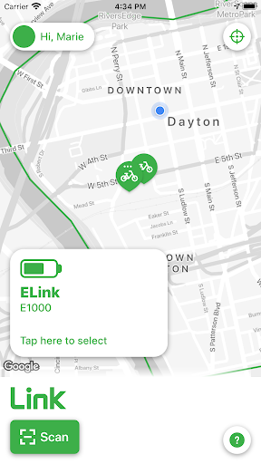 Link Dayton Bike Share Screen 2