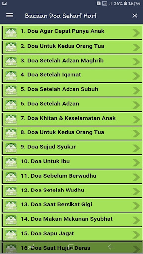 Bacaan Doa Sehari Hari