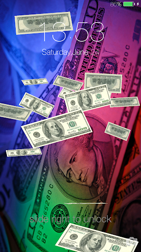 Money lock screen Screenshot 1 - AppWisp.com