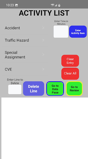Irving PD Motors Activity Screen 3
