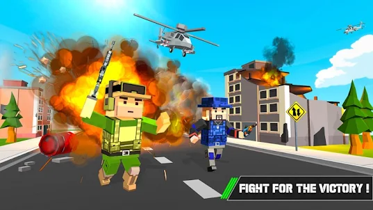 FPS PvP Block Gun War Games 3D