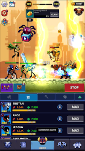 Idle Stickman Heroes: Monster Age Mod Apk (Unlimited Money) 2