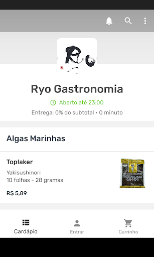 Ryo Gastronomia Screen 2