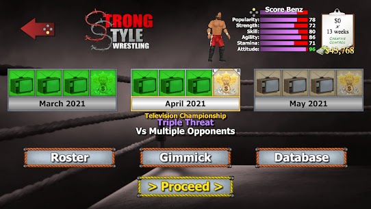 Wrestling Empire Mod Apk v1.4.9 Free Download (Pro Unlocked) 3