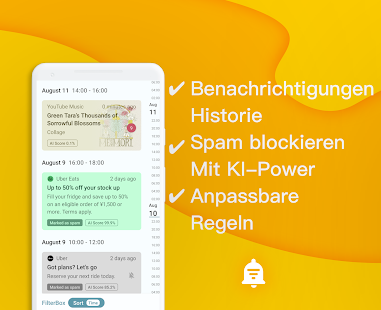 FilterBox: Benachr.-Verlauf Screenshot