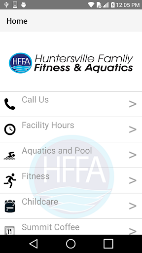 Android application Huntersville Family Fitness screenshort