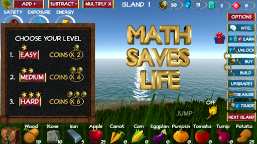 Android application Math saves life screenshort