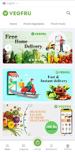 Android application VegFru screenshort