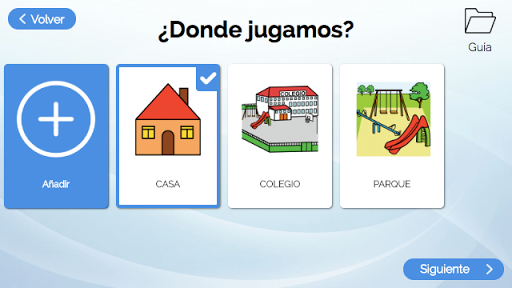 Android application TEAyudo a JUGAR screenshort