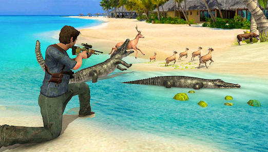 Captura de Pantalla 4 Hungry Crocodile 2 Shark Games android