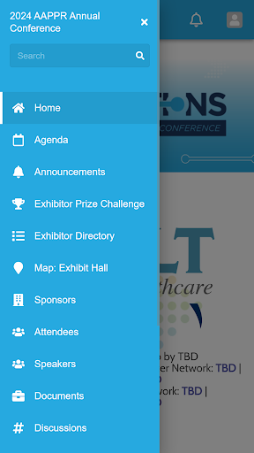 Android application 2024 AAPPR Conference screenshort