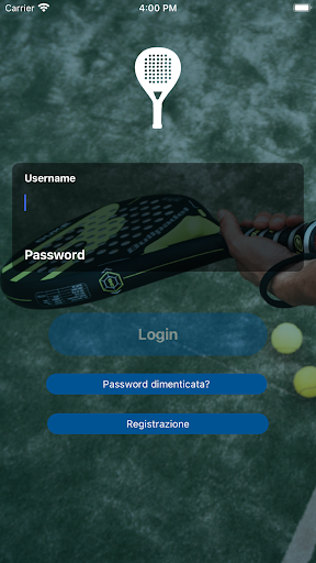 Android application MyPadel screenshort
