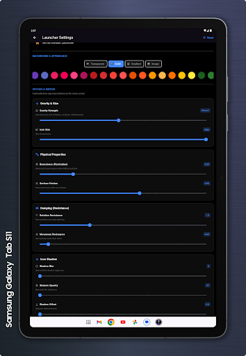 Gravity Launcher – Physics UI