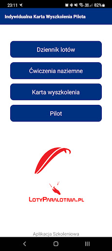 Android application LotyParalotnia.pl screenshort