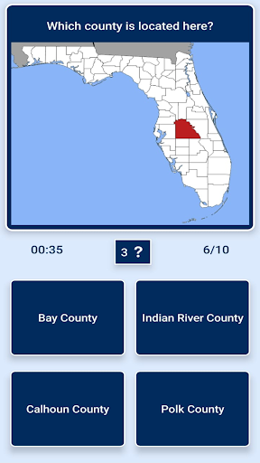 Florida Map - Geography Quiz
