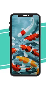 Koi Fish Pond Wallpaper