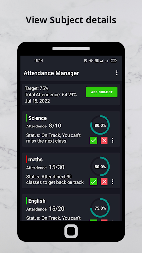 Attendance Manager Screen 2
