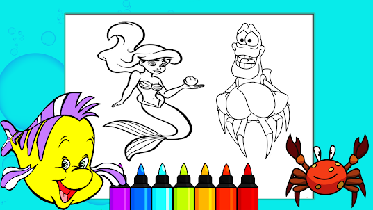 The Little Coloring Mermaid