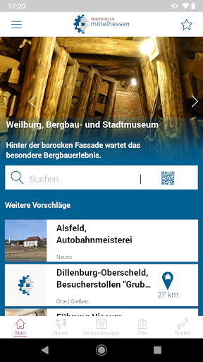 Android application Industriekultur Mittelhessen screenshort
