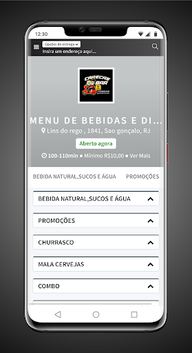 Android application Careca´s Delivery screenshort
