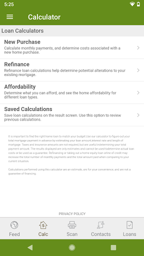 Uwharrie e-zMortgage Screen 2