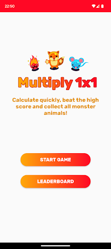 Android application Multiply: 1x1 Math Game screenshort
