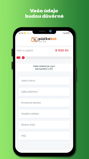 Půjčka Bot Screen 3