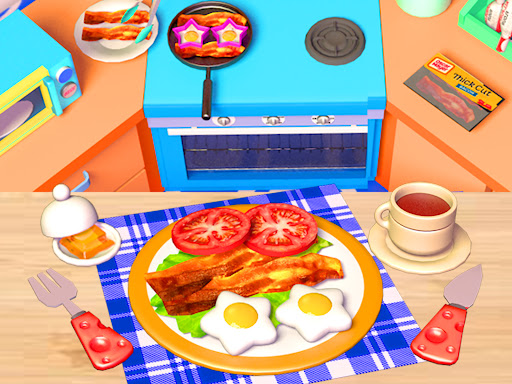 Android application Food Games: Cook Breakfast 3D screenshort
