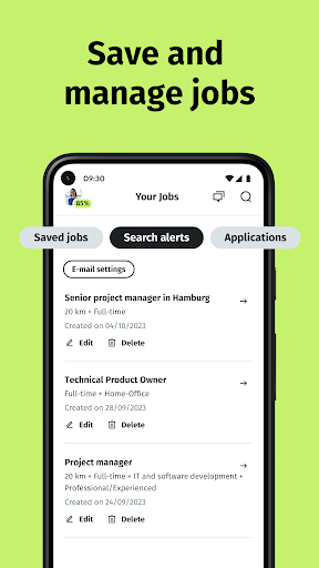 Screenshot of XING – the right job for you