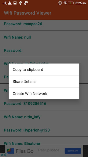 Wifi Password ViewerRoot Access Required